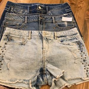 Bundle of 3 denim shorts